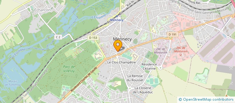 localisation de l'entreprise VT LOGISTICS à MENNECY