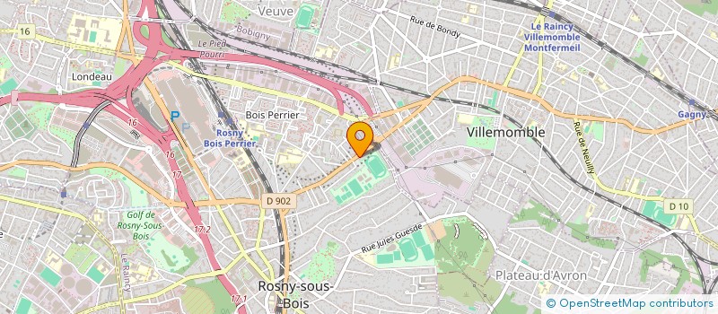 localisation de l'entreprise VT MARCHE à ROSNY-SOUS-BOIS