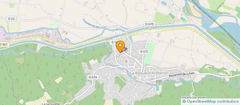 localisation de l'entreprise VT SUD ENERGIE  LA ROQUE D'ANTHERON