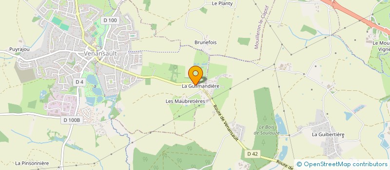 localisation de l'entreprise VT2F  VENANSAULT