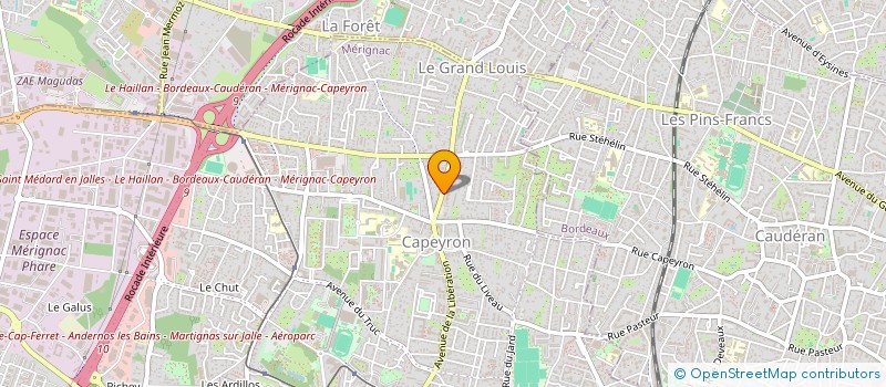 localisation de l'entreprise VTAXICOMPAGNY 2  MERIGNAC