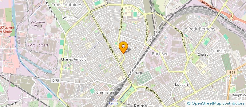 localisation de l'entreprise VTB à REIMS