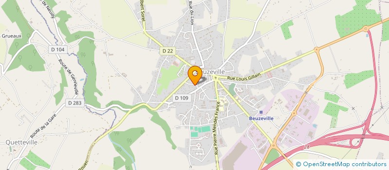 localisation de l'entreprise VTB  BEUZEVILLE