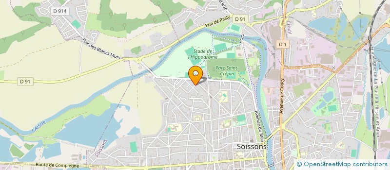 localisation de l'entreprise VTC 02 à SOISSONS