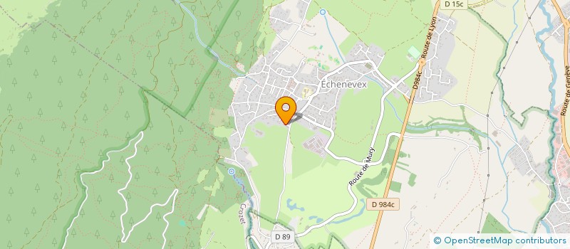 localisation de l'entreprise VTC 24/7  ECHENEVEX