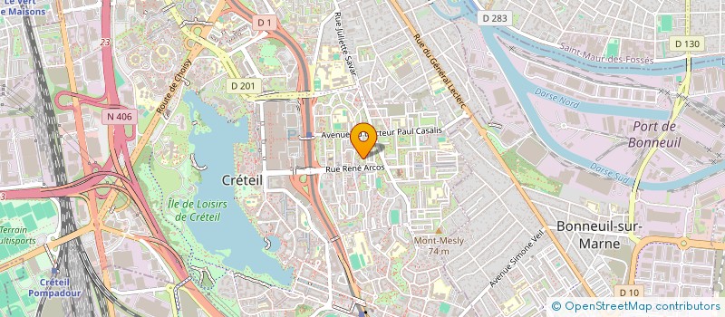 localisation de l'entreprise VTC AD+  CRETEIL