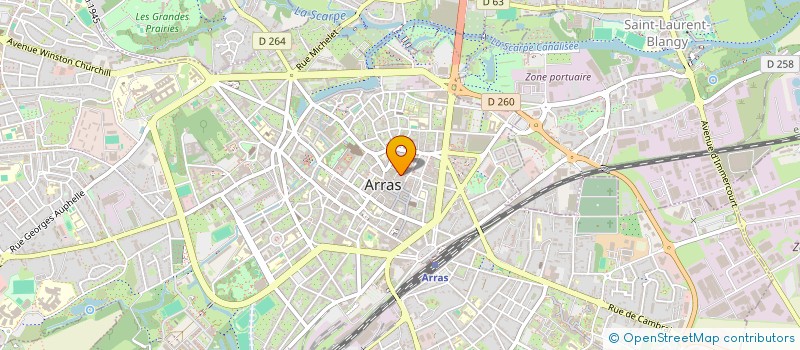 localisation de l'entreprise VTC ARRAS HDF à ARRAS