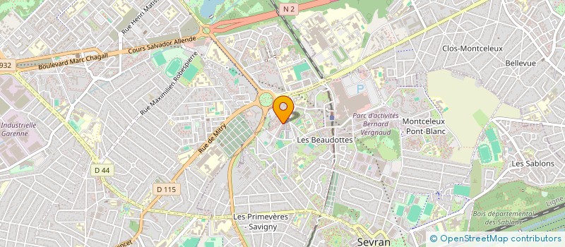 localisation de l'entreprise VTC AUTO PRESTIGE à SEVRAN
