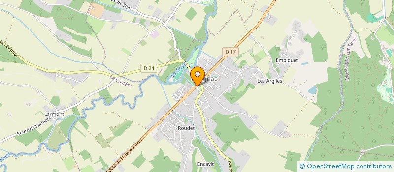 localisation de l'entreprise VTC BLACK CAR  LEVIGNAC