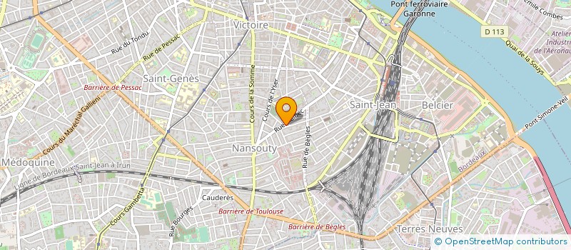 localisation de l'entreprise VTC BORDEAUX NANSOUTY  BORDEAUX