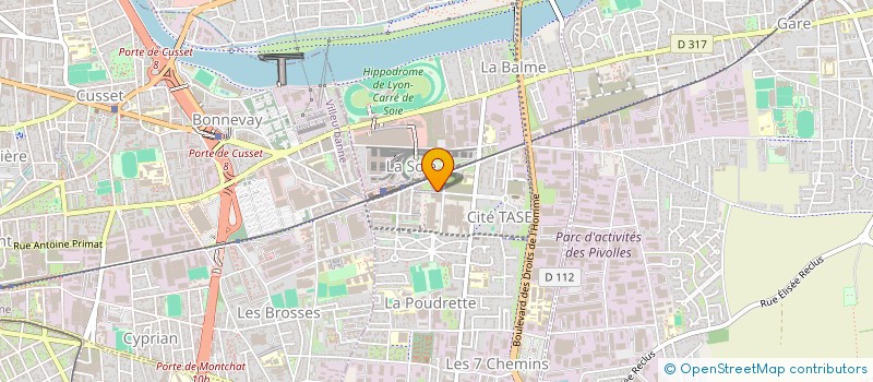 localisation de l'entreprise VTC CARS  VAULX-EN-VELIN