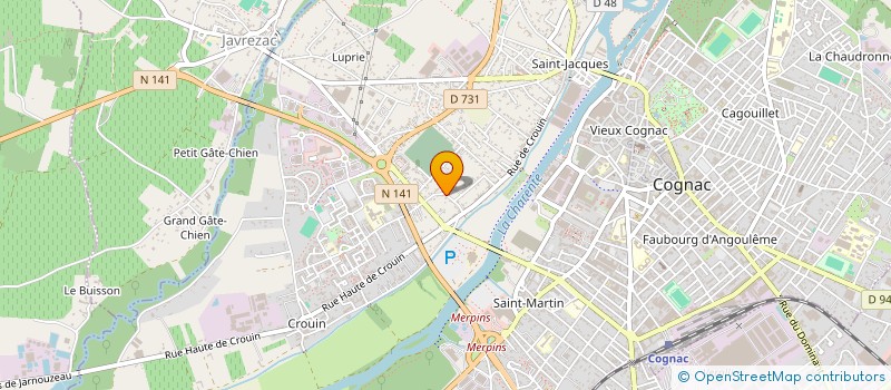 localisation de l'entreprise VTC CARS COGNAC à COGNAC