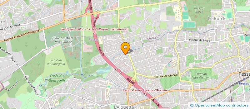 localisation de l'entreprise VTC CED PERSONAL DRIVER à PESSAC