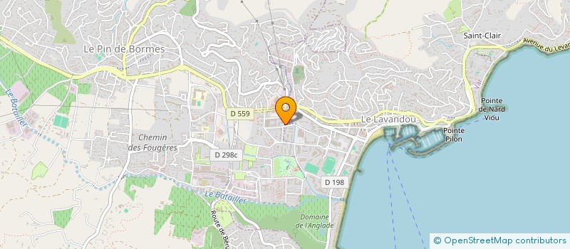 localisation de l'entreprise VTC CHATON à LE LAVANDOU