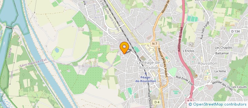 localisation de l'entreprise VTC CHERIF  LE PEAGE-DE-ROUSSILLON