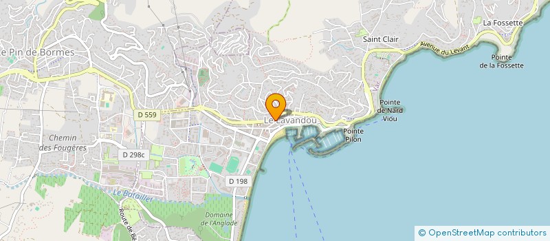 localisation de l'entreprise VTC CYRIL 83 à LE LAVANDOU
