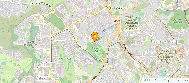 localisation de l'entreprise VTC D'O 34 à MONTPELLIER
