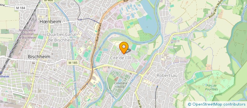 localisation de l'entreprise VTC DE L'ILL à STRASBOURG