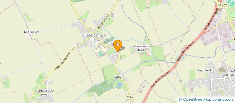 localisation de l'entreprise VTC DES WEPPES  BEAUCAMPS-LIGNY