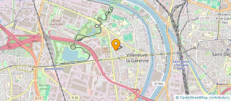 localisation de l'entreprise VTC DREAMLINER à VILLENEUVE-LA-GARENNE