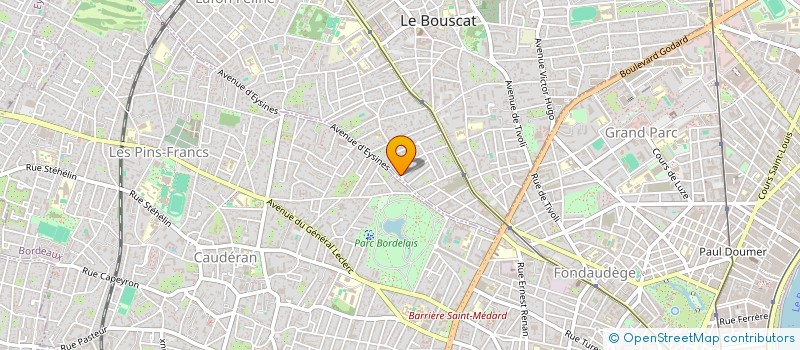 localisation de l'entreprise VTC DU PARC BORDELAIS  LE BOUSCAT