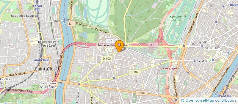 localisation de l'entreprise VTC ELECTRIQUE PARIS  BOULOGNE-BILLANCOURT