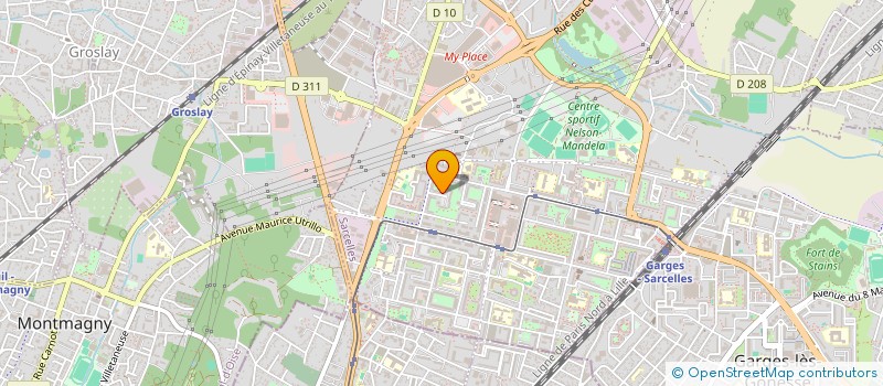 localisation de l'entreprise VTC ELYSE ET DORE 974  SARCELLES