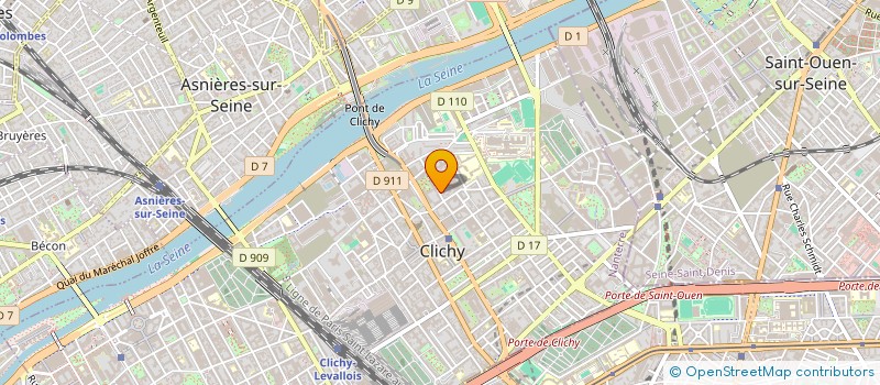 localisation de l'entreprise VTC GOURCEAU à CLICHY