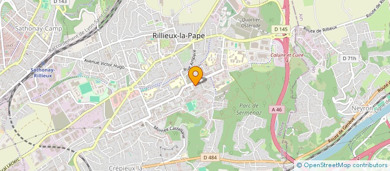 localisation de l'entreprise VTC HAJJAOUI à RILLIEUX-LA-PAPE