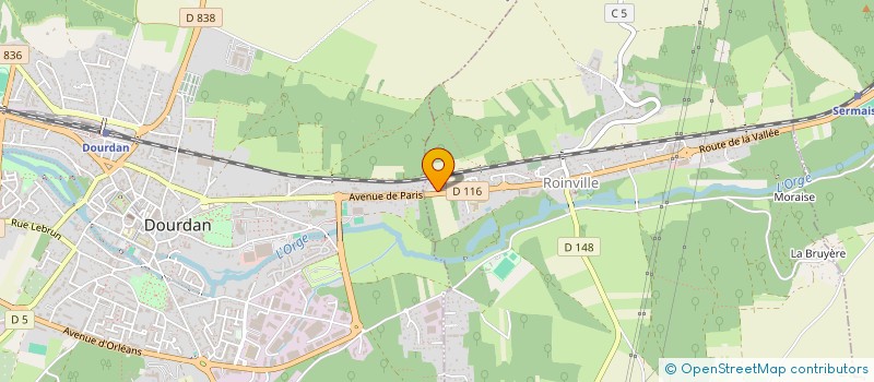 localisation de l'entreprise VTC HUREPOIX à ROINVILLE