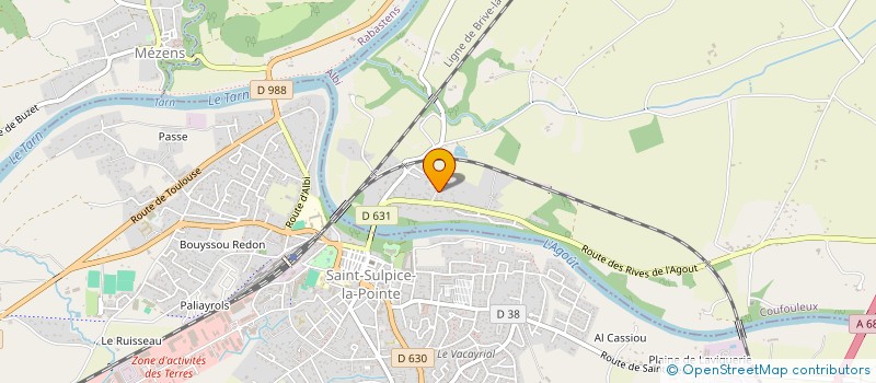 localisation de l'entreprise VTC K. TOULOUSAIN  COUFOULEUX