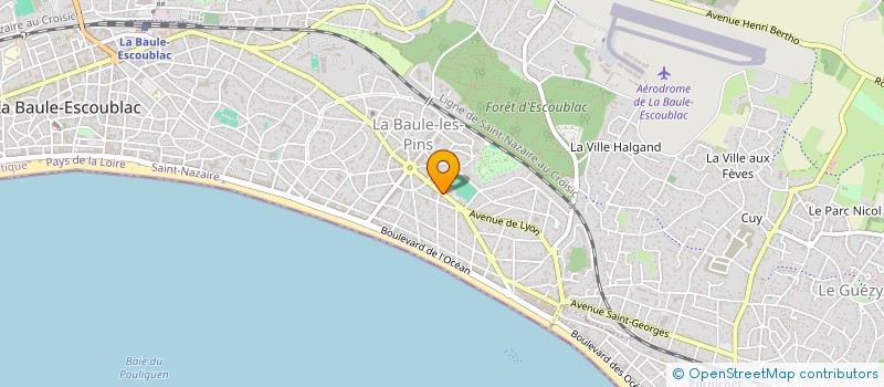 localisation de l'entreprise VTC LA BAULE à LA BAULE-ESCOUBLAC