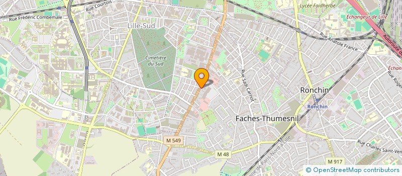 localisation de l'entreprise VTC LILLOIS à FACHES-THUMESNIL