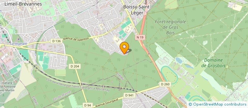 localisation de l'entreprise VTC LUXURY LIMOUSINE  LIMEIL-BREVANNES