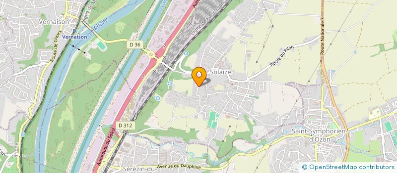 localisation de l'entreprise VTC LYON MB à SOLAIZE