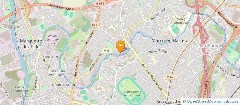 localisation de l'entreprise VTC MARCQUOIS à MARCQ-EN-BARŒUL