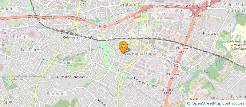 localisation de l'entreprise VTC MOUNEYROU à COLOMIERS