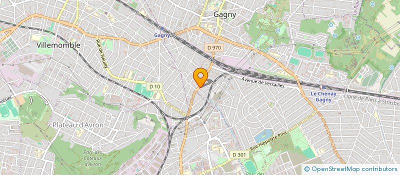 localisation de l'entreprise VTC NOUVELLE  GAGNY