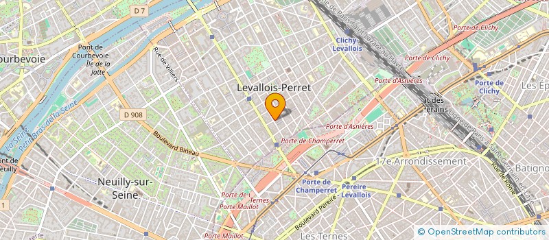 localisation de l'entreprise VTC NUMBER ONE à LEVALLOIS-PERRET