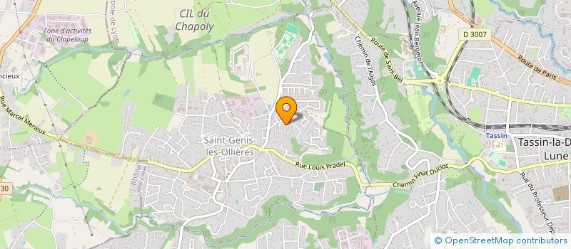 localisation de l'entreprise VTC OUEST LYONNAIS  SAINT-GENIS-LES-OLLIERES