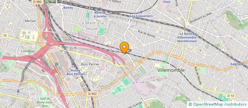 localisation de l'entreprise VTC PARIS PRESTIGE  VILLEMOMBLE