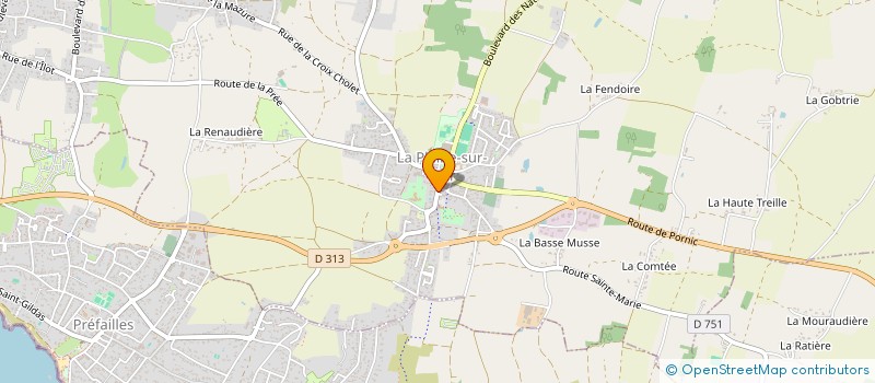 localisation de l'entreprise VTC PAYS DE RETZ à LA PLAINE-SUR-MER