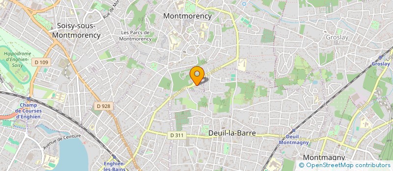 localisation de l'entreprise VTC PEOPLE SAS  MONTMORENCY