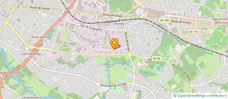 localisation de l'entreprise VTC PRESTIGE  VERTOU