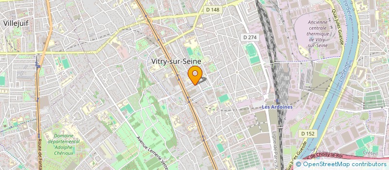 localisation de l'entreprise VTC SH 94  VITRY-SUR-SEINE