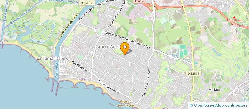 localisation de l'entreprise VTC SUD PRESTIGE  AGDE