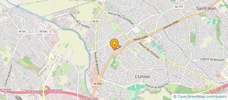 localisation de l'entreprise VTC TOULOUSE SERVICES à L'UNION