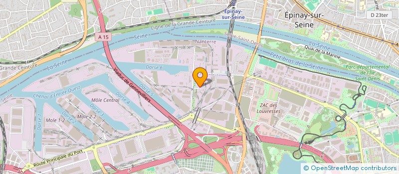 localisation de l'entreprise VTC TRANSPORTS INTERNATIONAUX à GENNEVILLIERS