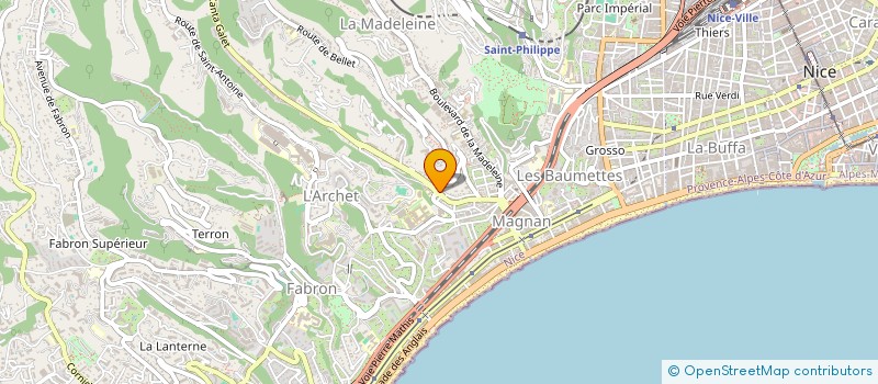 localisation de l'entreprise VTC TRANSPORTS PRIVES à NICE