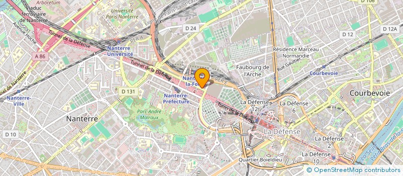 localisation de l'entreprise VTCAB  NANTERRE